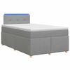 vidaXL Boxspringbed met matras Lichtgrijs 120 x 200 cm Stof