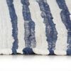 vidaXL Vloerkleed chindi handgeweven 160x230 cm katoen blauw en wit