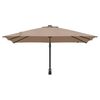 vidaXL Tuinparasol Taupe 248,5 x 247,5 x 160 cm Polyester en staal