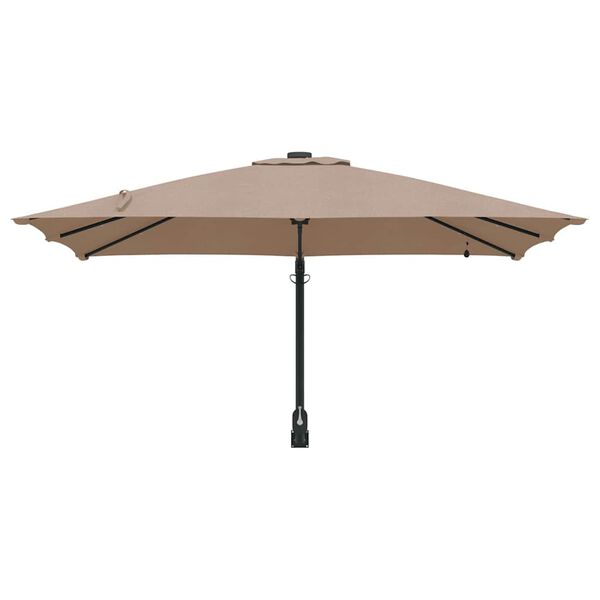 vidaXL Tuinparasol Taupe 248,5 x 247,5 x 160 cm Polyester en staal