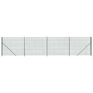 vidaXL Draadgaashek met flens 2,2x10 m groen