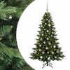 vidaXL Kunstkerstboom met kerstbal 120 cm 150 LED's Warmwit