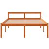 vidaXL Seniorenbed massief grenenhout wasbruin 140x200 cm