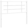 vidaXL Vervangend hoofdbord 107 cm metaal wit