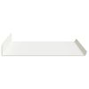 vidaXL Drijvende plank Wandgemonteerd 2 pcs Wit 60 x 18 x 2,5 cm Staal