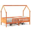 vidaXL Bedhuis wasbruin massief grenenhout 80x200 cm