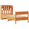 vidaXL Bed met boekenkast zonder matras grenenhout wasbruin 100x200 cm