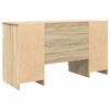 vidaXL Bureau met lade Sonoma eiken 140 x 49 x 76 cm Bewerkt hout
