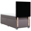 vidaXL Boxspring met matras kunstleer grijs 100x200 cm