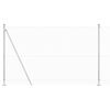 vidaXL Afrasteringspaal Zilver 25 x 1,6 m (16 x 16 mm gaas) Staal
