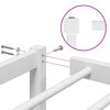 vidaXL Bedframe metaal wit 100x190 cm