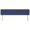 vidaXL Hoofdborden 2 st 100x7x78/88 cm stof blauw