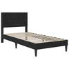 vidaXL Bedframe met matras met hoofdeinde Zwart 80 x 200 cm Fluweel