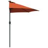 vidaXL Tuinparasol Terracotta 294 x 150 x 224 cm Polyester en staal