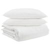 vidaXL Dekbed Set met kussen 3 pcs Wit Donsveertjes