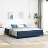 vidaXL Boxspringbed met matras Blauw 180 x 200 cm Stof