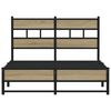 vidaXL Bedframe zonder matras metaal sonoma eikenkleurig 120x190 cm