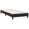 vidaXL Boxspring met matras fluweel zwart 80x220 cm
