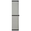 vidaXL Tuinkast met 3 schappen 34x40x168 cm grijs en zwart