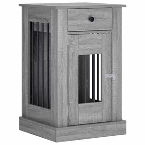 vidaXL Hond Bench Meubel Grijs Sonoma 50 x 47,5 x 80 cm Bewerkt hout