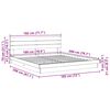 vidaXL Bedframe hoofdeinde zonder matras 180x200 cm massief hout eiken