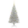 vidaXL Kerstboom met 150 LED met standaard Zilver 120 cm PET