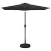 vidaXL Tuinparasol met LED-lampen en voet 2,7 x 2,7 m Polyester