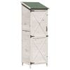 vidaXL Tuinschuur Wit 59,5 x 56 x 176,5 cm Massief Vurenhout