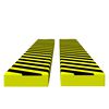 vidaXL Hoekbeschermers 2 st 6x2x101,5 cm PU geel en zwart