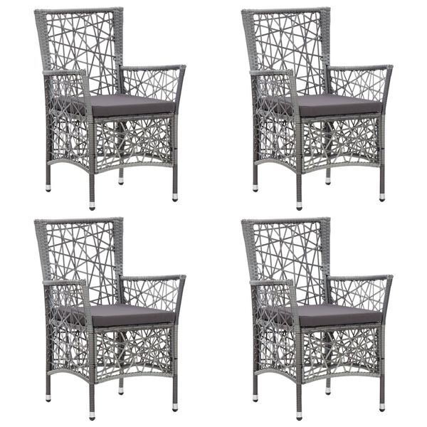 vidaXL 5-delige Tuinset grijs