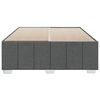 vidaXL Bedframe zonder matras stof donkergrijs 140x200 cm