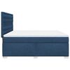 vidaXL Boxspring met matras stof blauw 180x200 cm