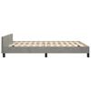 vidaXL Bedframe zonder matras 140x190 cm fluweel lichtgrijs