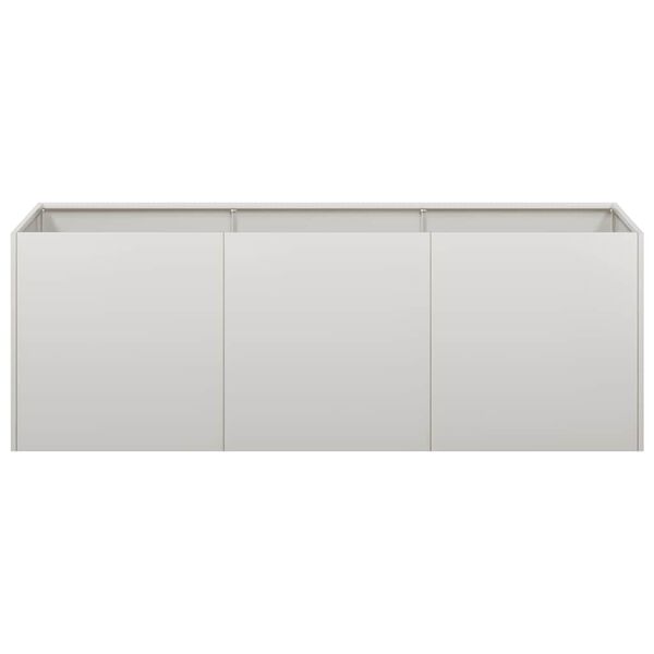 vidaXL Plantenbak 120x40x40 cm roestvrij staal