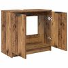vidaXL Badkamer Kast Oud Hout 64,5 x 33,5 x 59 cm Bewerkt hout