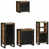 vidaXL Badkamermeubelset 4 st Multikleur en Zwart 40 x 35 x 90 cm