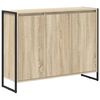 vidaXL Bijzetkast Sonoma 96,5 x 30 x 75 cm Bewerkt hout