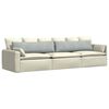 vidaXL Sofa Kussens 2 stuks Lichtgrijs 145 x 40 cm Cordstof