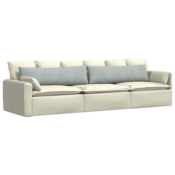 vidaXL Sofa Kussens 2 stuks Lichtgrijs 145 x 40 cm Cordstof