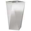 vidaXL Plantenbak 2 pcs Zilver 40 x 40 x 75 cm Roestvrij staal