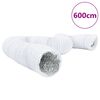 vidaXL Ventilatieslang &Oslash;210 cm 6 m aluminium en PVC