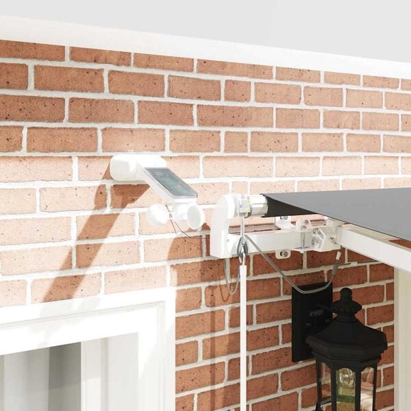 vidaXL Zijde Frame met LED-striplichten Wit 350 x 250 cm Aluminium