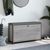 vidaXL Schoenenbankje met klaplade 102x32x56 cm grijs sonoma eiken