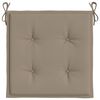 vidaXL Tuinstoelkussens 2 st 40x40x4 cm oxford stof taupe