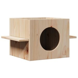 vidaXL Kattenhuis 51x35x30 cm massief grenenhout
