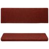 vidaXL Trapmatten Zelfklevend 15 stuks 65x21x4 cm Bordeaux Rood Rechthoekige Rand