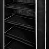 vidaXL Schoenenkast met hoes 58x28x106 stof zwart