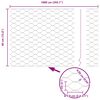 vidaXL Afrasteringspaal Groen 10 x 0,4 m (50 mm mesh) Staal en PVC
