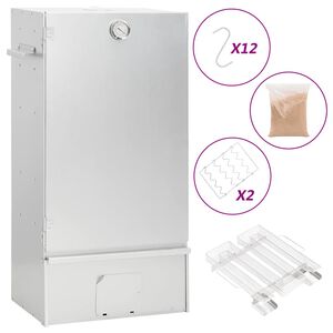 vidaXL BBQ-rookoven met koude rookgenerator gegalvaniseerd staal