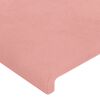 vidaXL Boxspring met matras fluweel roze 200x200 cm